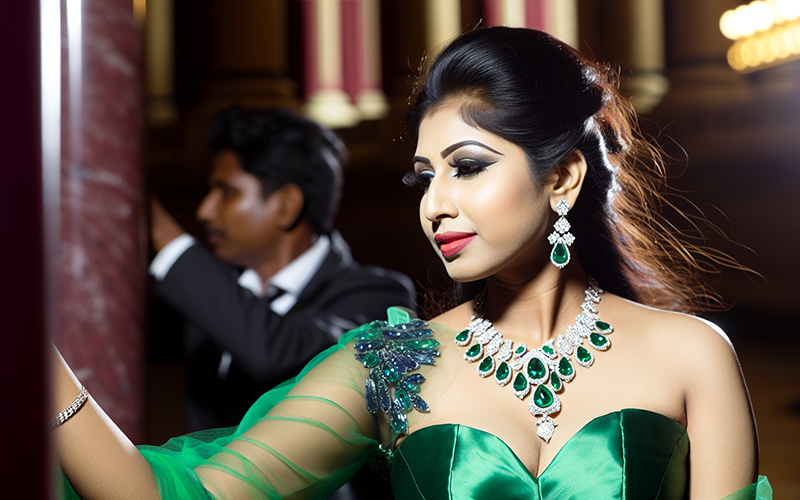 lady at opera