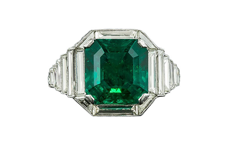 Art Deco Gemstone Ring