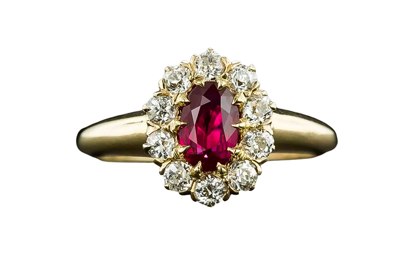Art Deco Gemstone Ring