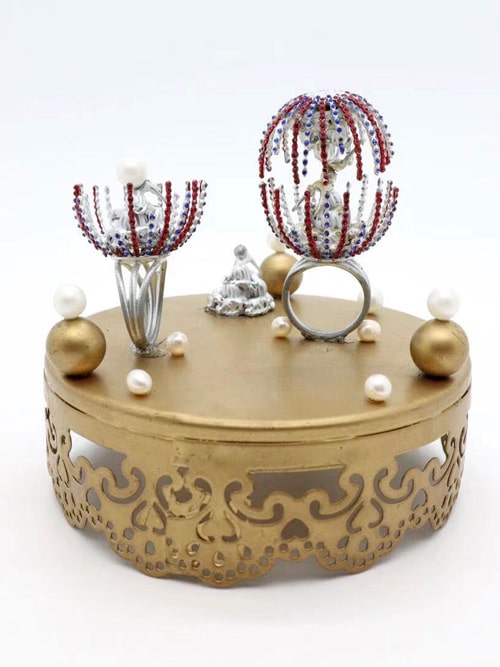 jewelry design contest finalist "Burning Fireworks"