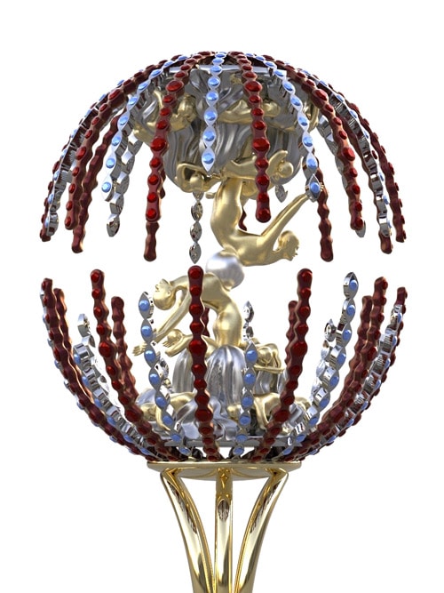 jewelry design contest finalist "Burning Fireworks"