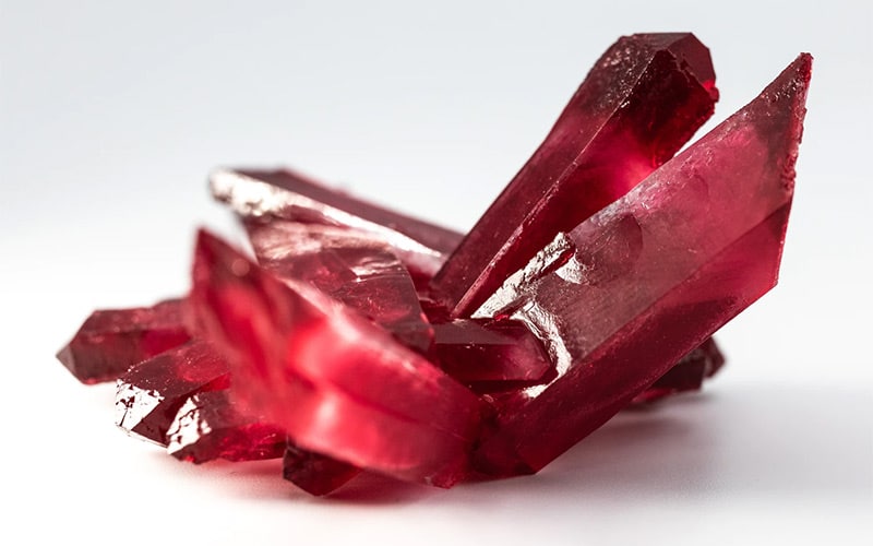red corundum, also known as the ruby