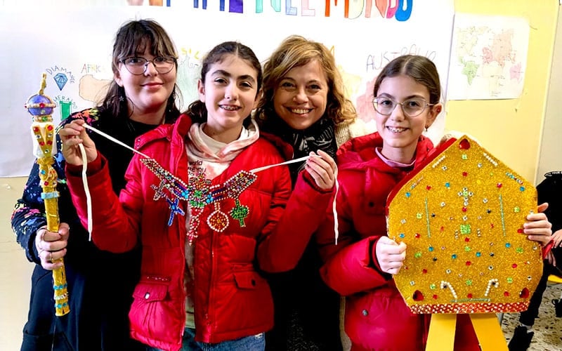 Young students and parents